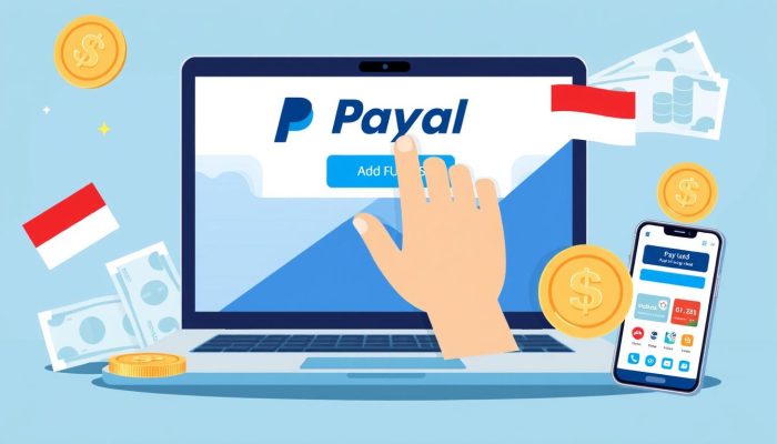 cara mengisi saldo paypal