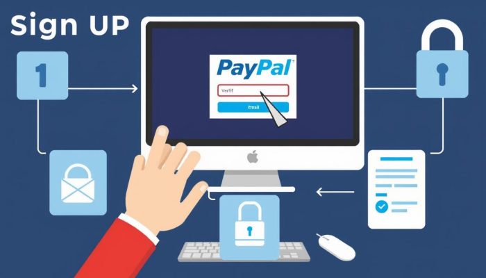 langkah-langkah daftar paypal