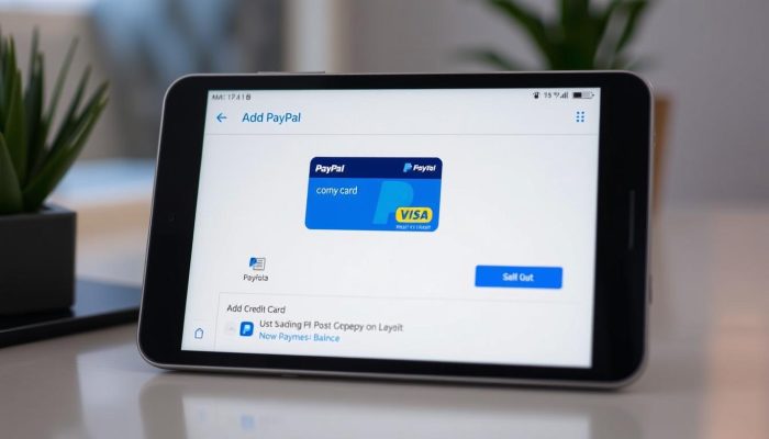 menambahkan kartu kredit dan pengaturan saldo PayPal